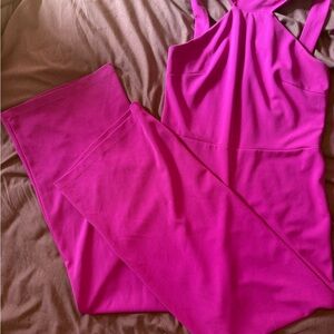 BEBE Hot Pink Jumpsuit, Size M